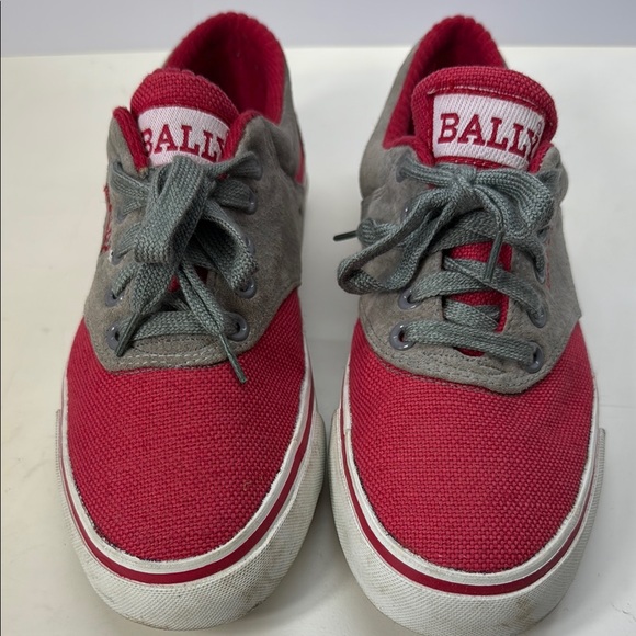 Bally Other - Bally Unisex Red and Gray Sneakers Vibrant Two-Tone Design